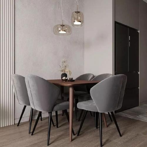 Современная лаконичная и элегантная кухня - гостиная площадью 18 м. 04