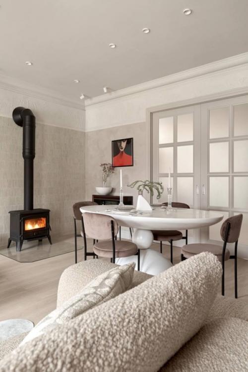 Гармоничный интерьер гостиной с элементами классики. 05