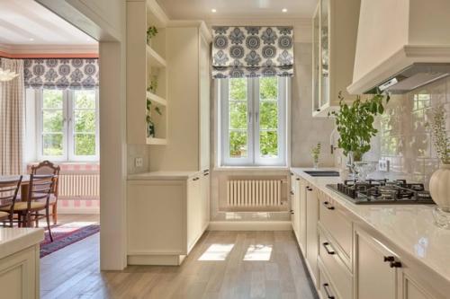 Атмосферный интерьер кухни и столовой зоны. 02