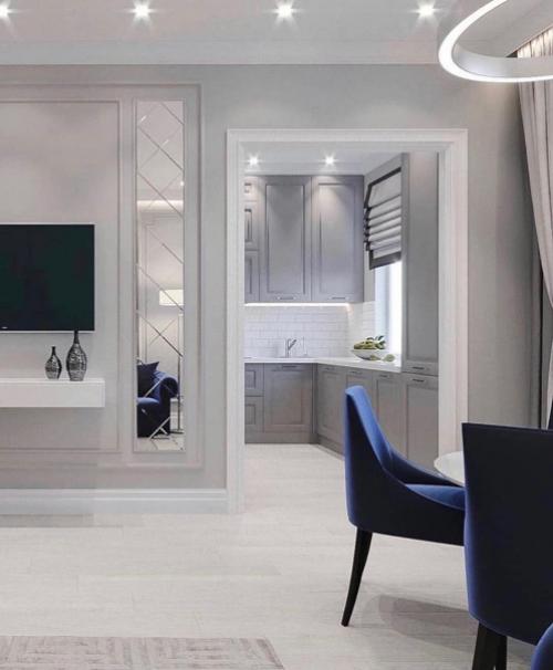 Идеальный рабочий треугольник на кухне и нейтральный дизайн. 02