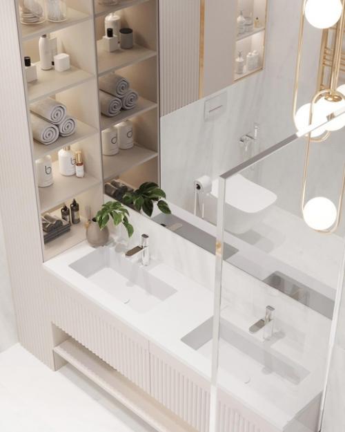 Ванная Комната в Мастер - Спальне в Проекте, по Которому Сейчас Идет Реализация ЖКWellton Towers. 04