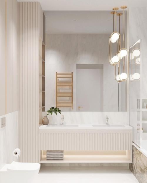 Ванная Комната в Мастер - Спальне в Проекте, по Которому Сейчас Идет Реализация ЖКWellton Towers. 01