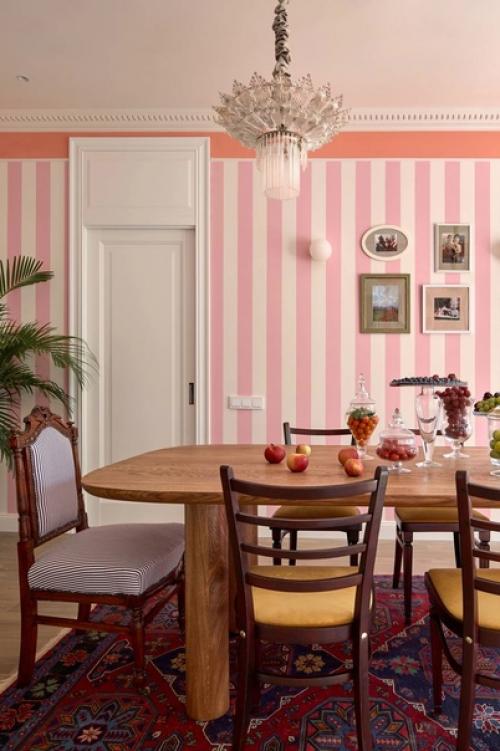 Атмосферный интерьер кухни и столовой зоны. 08