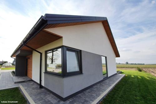 Привлекательный одноэтажный дом с современным внешним Видом. 04