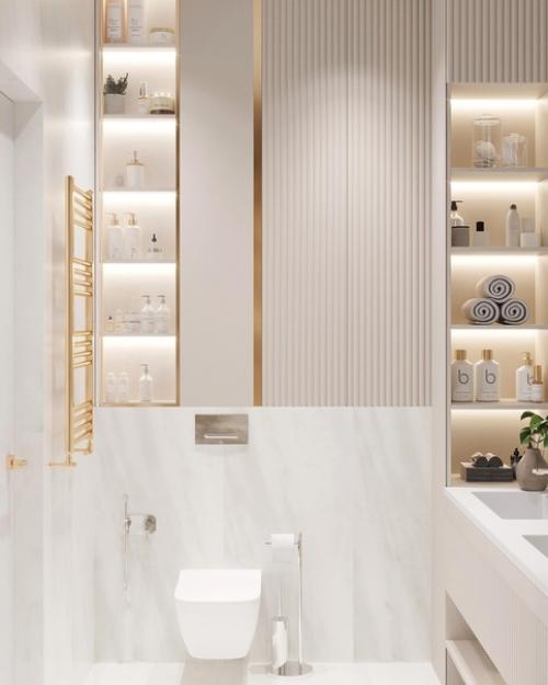 Ванная Комната в Мастер - Спальне в Проекте, по Которому Сейчас Идет Реализация ЖКWellton Towers. 03