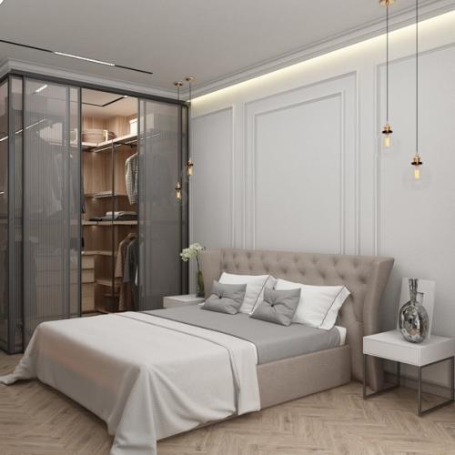 И снова узкая, вытянутая комната длиной 6 м, а шириной 3 м. гостиную к этому проекту смотрите в предыдущей публикации. 04