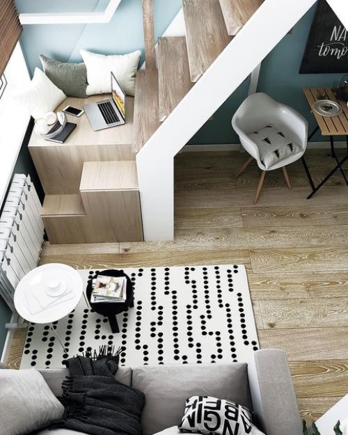 Школа ремонта.  Не так-то просто уместить в 20 м 2 множество зонирований, а именно: 01