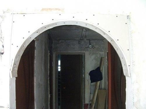 Межкомнатная арка из гипсокартона своими руками. 04 Межкомнатная арка из гипсокартона своими руками. 04