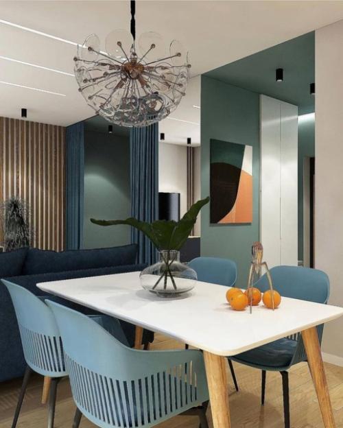 Яркий сочный дизайн квартиры - студии. 05