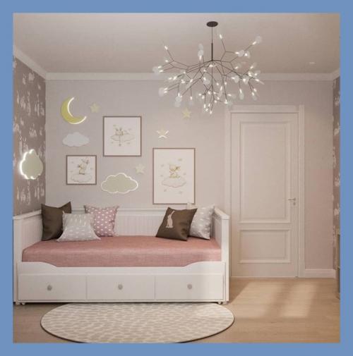 Идея интерьера комнаты для девочки. 04