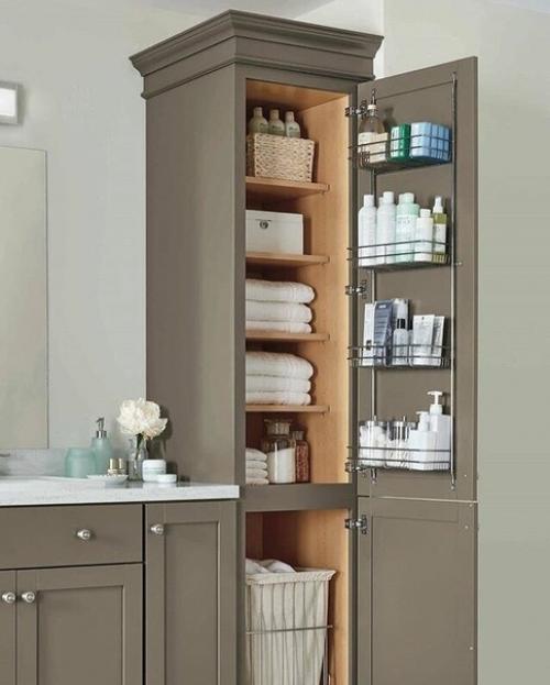 Практичные и фyнкционaльные идeи для вашей ванной комнаты. 06