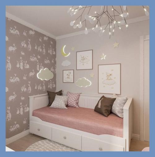 Идея интерьера комнаты для девочки. 03