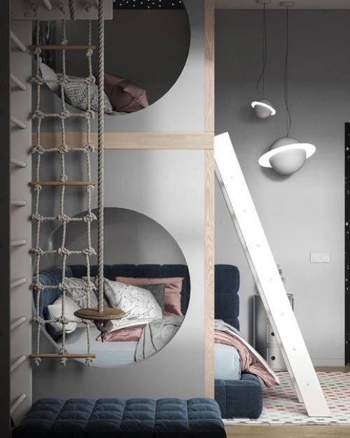 Необычный интерьер детской комнаты. 04