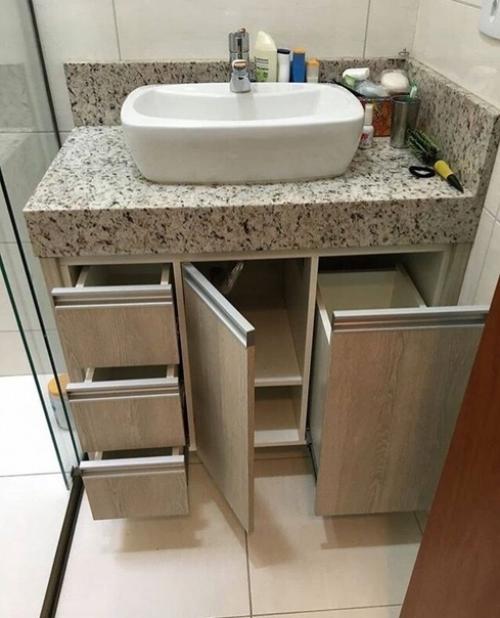 Практичные и фyнкционaльные идeи для вашей ванной комнаты. 03