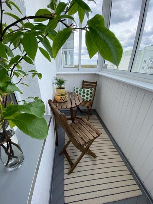 Преображение балкона женскими руками за время карантина. 08