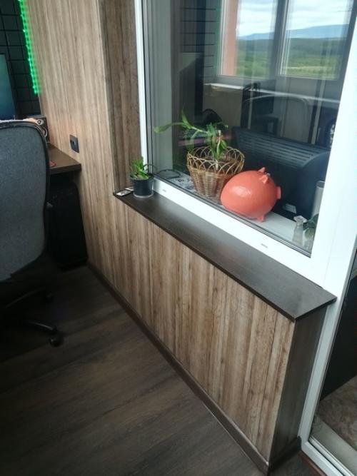 Муж своими руками лоджию в панельном доме сделал. 05