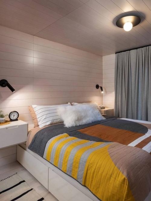 Стильный дизайн небольшого а - Frame домика в лесу. 04