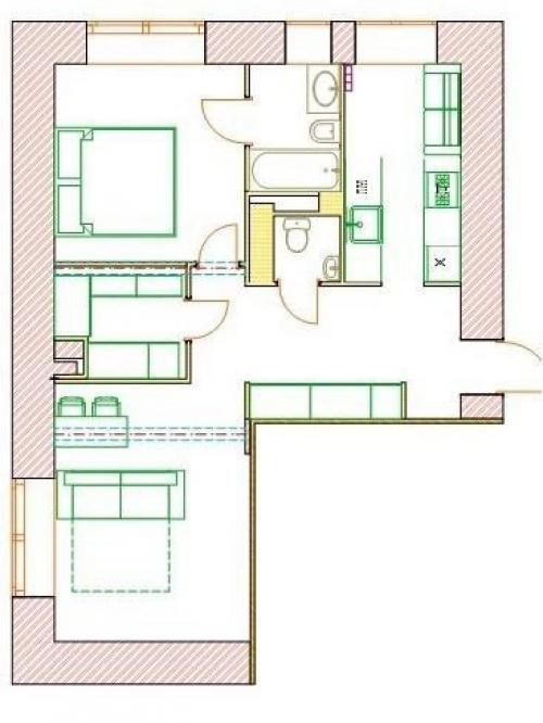 Элегантная квартира в доме эпохи конструктивизма. 08