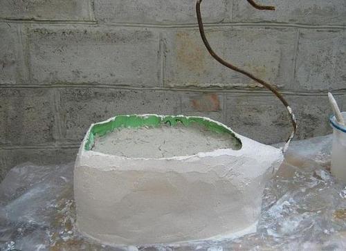 Лебедь - кашпо своими руками. 02