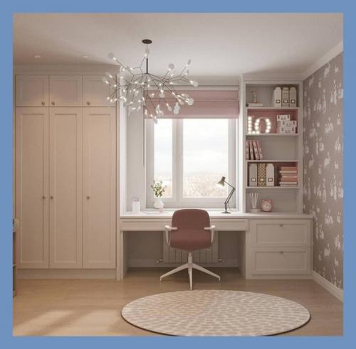 Идея интерьера комнаты для девочки. 06