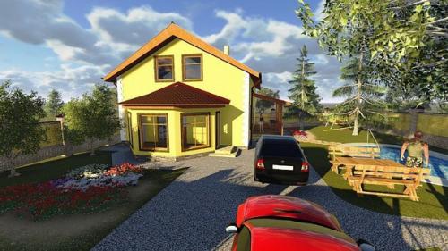 Проект двухэтажного жилого дома Бюджетный-2 - Загородный дом срастущими возможностями. 04