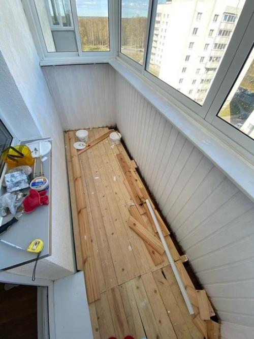 Преображение балкона женскими руками за время карантина. 02