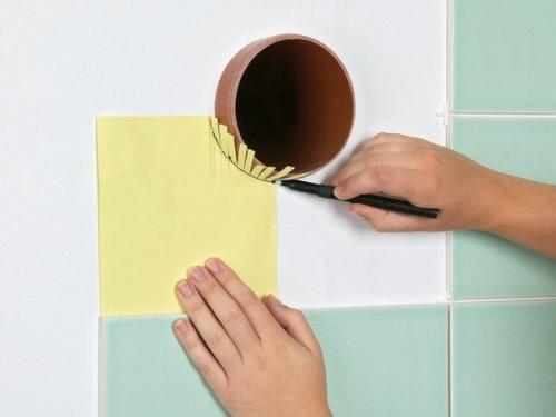 Как уложить плитку вокруг препятствий. 03