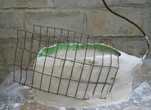 Лебедь - кашпо своими руками. 03