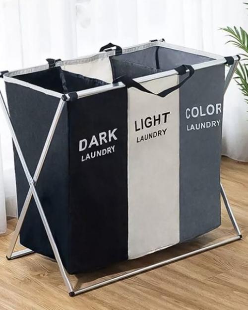 Корзина для белья - заметный предмет в интерьере, поэтому важно подобрать ее в стиле ванной комнаты. 03