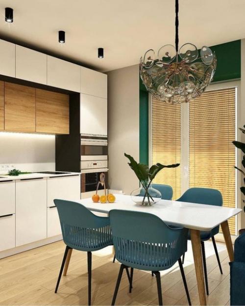 Яркий сочный дизайн квартиры - студии. 06