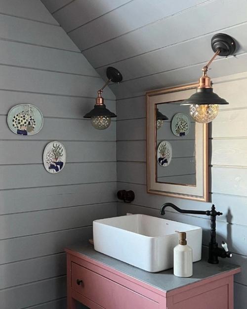 Ванная комната в мансарде, реализованный проект жени Ждановой. 01