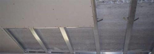 Монтаж гипсокартона на потолок. 06 Монтаж гипсокартона на потолок. 06