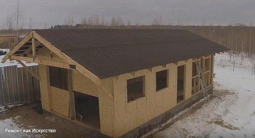 Каркасный гараж из дерева. 07 Каркасный гараж из дерева. 07