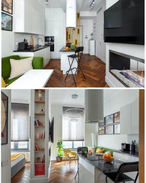 Интересный дизайн квартиры 37, 8 кв. 03