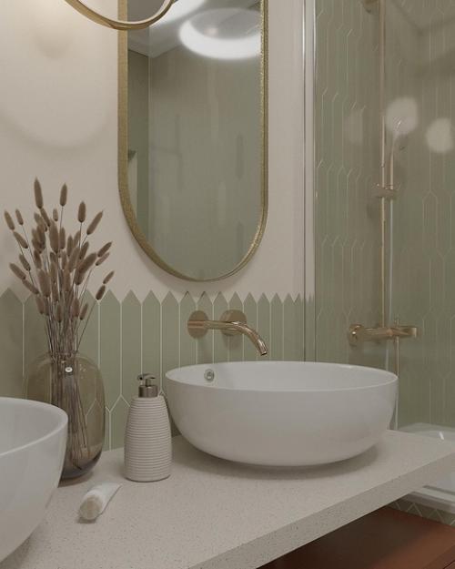 Ванная комната.  Все сдержанно и деликатно. 01