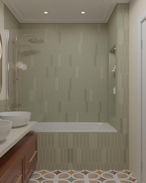 Ванная комната.  Все сдержанно и деликатно. 04