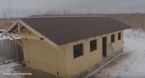 Каркасный гараж из дерева. 08 Каркасный гараж из дерева. 08
