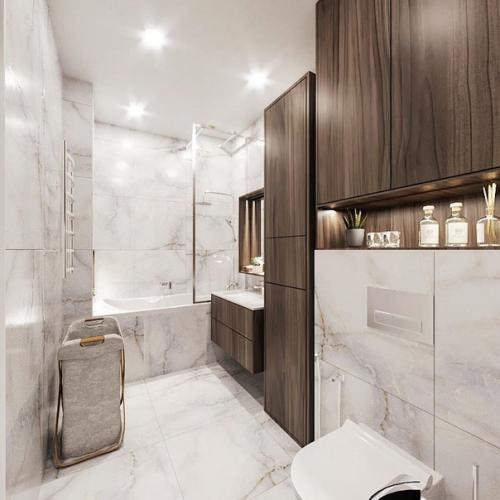 Дизайн ванной комнаты 4. 8 кв. 01