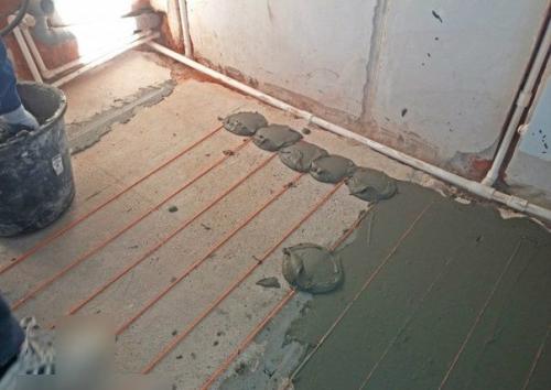 Тёплая стяжка пола своими руками - личный опыт, пошаговые фото. 05 Тёплая стяжка пола своими руками - личный опыт, пошаговые фото. 05