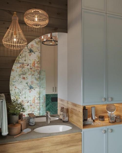 Ванная комната в стиле эко - лофт. 02