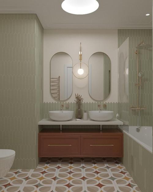 Ванная комната.  Все сдержанно и деликатно. 02