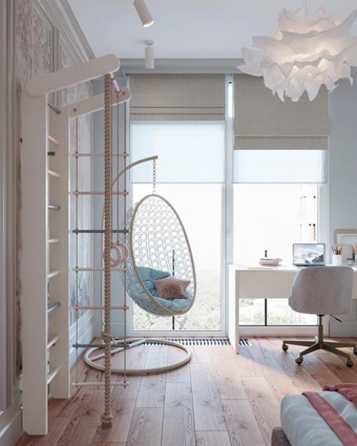 Такой нежный и светлый проект квартиры. 09