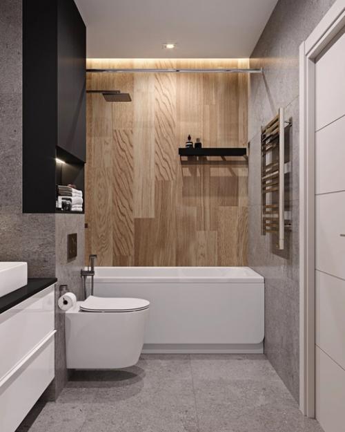 Школа ремонта.  Проект ванной комнаты 4. 5 кв. 02