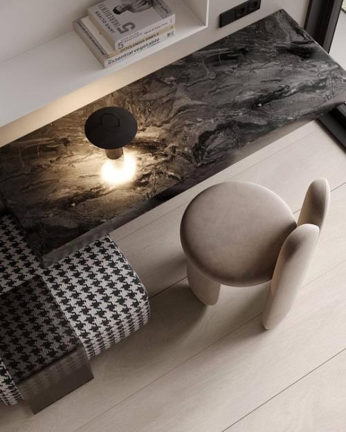 Лаконичный интерьер комнаты в светлых тонах. 02