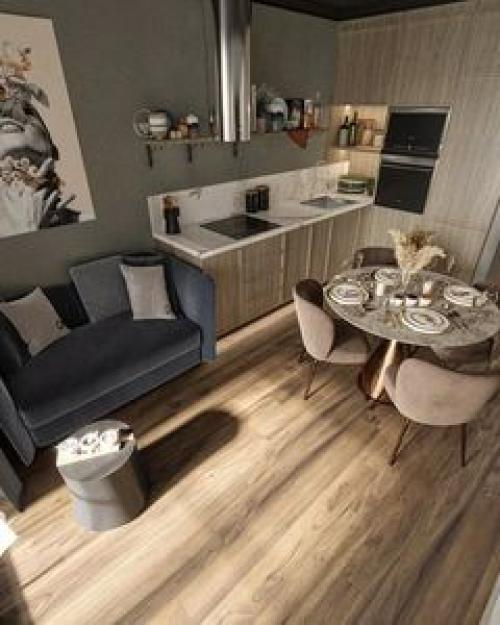 Дизайн кухни - гостиной, площадью - 15. 01