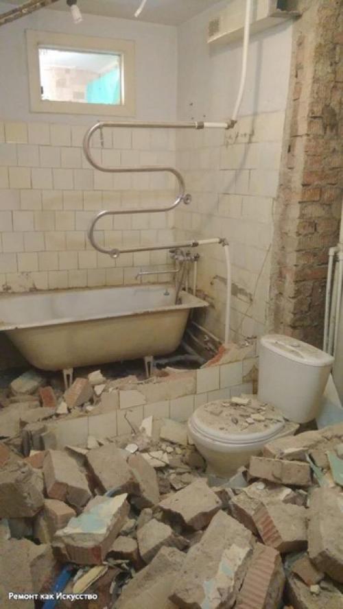 2 месяца на ремонт ванной комнаты. 02