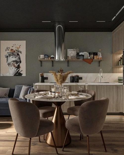 Кухня - гостиная, площадью - 15, 4 кв. 06