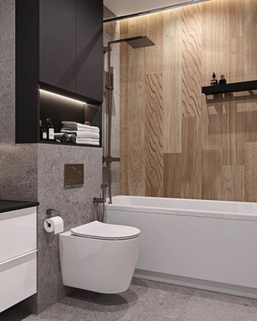 Школа ремонта.  Проект ванной комнаты 4. 5 кв. 03