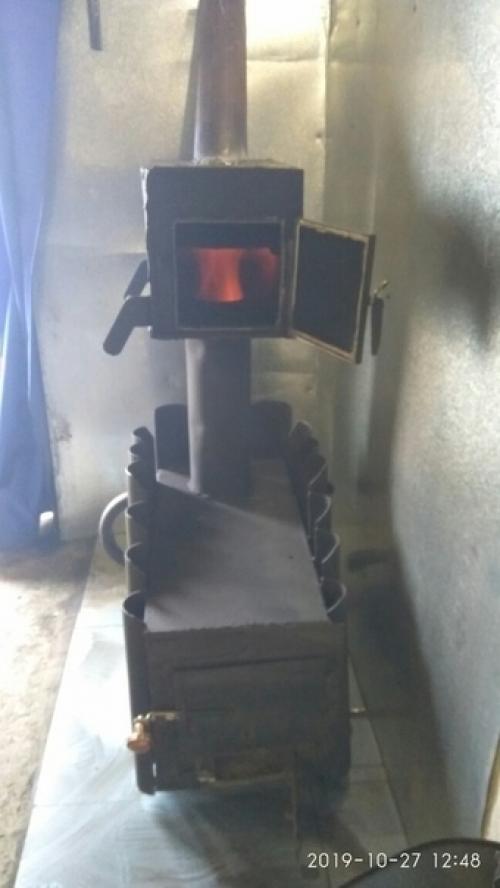 Своими руками смастерил печку. 04