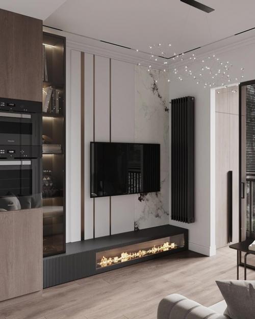 Школа ремонта.  Неоклассика в кухне - гостиной! 03